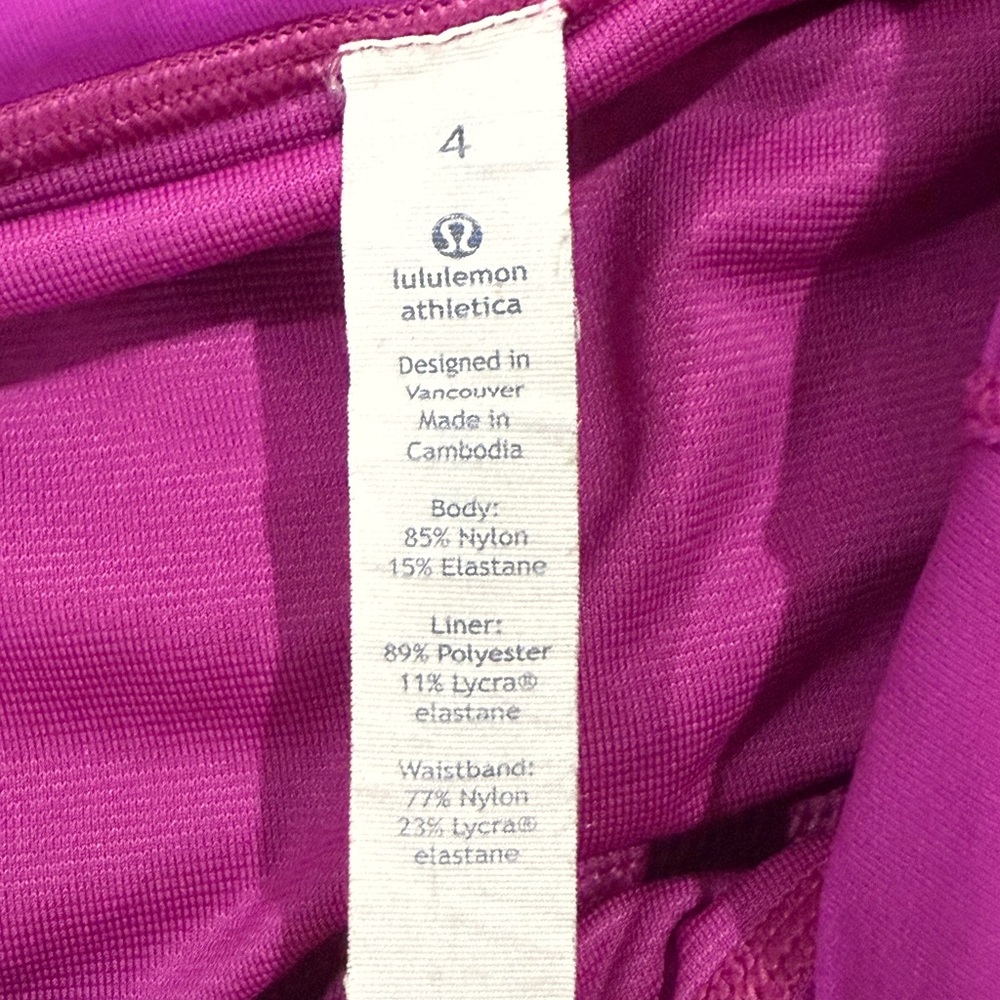 Lululemon shorts, size 4. Used, good condition. - Picture 6 of 8
